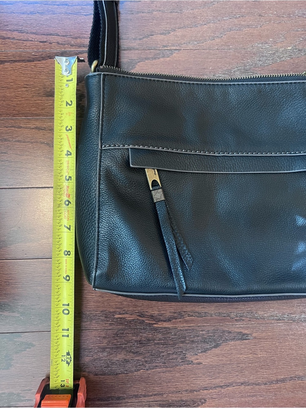 Y2K Black Crossbody bag with adjustable strap Leather by The Sak - Picture 15 of 16